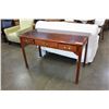 Image 1 : 3 DRAWER MAHOGANY FINISH DESK