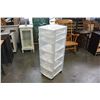Image 2 : WHITE 6 DRAWER ROLLING ORGANIZER