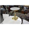 Image 1 : SMALL MARBLE TOP PARLOUR TABLE WITH CHERUB BASE