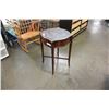 Image 1 : VINTAGE GLASSTOP 1 DRAWER ENDTABLE