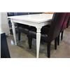 Image 2 : WHITE DINING TABLE WITH 4 LEATHER CHAIRS