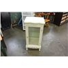 Image 1 : SMALL WHITE GLASS DOOR CUPBOARD
