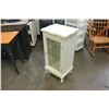 Image 2 : SMALL WHITE GLASS DOOR CUPBOARD