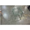 Image 2 : METAL GLASSTOP END TABLE