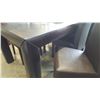 Image 2 : LARGE DINING TABLE WITH 6 LEATHER CHAIRS