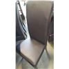 Image 3 : LARGE DINING TABLE WITH 6 LEATHER CHAIRS