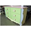Image 2 : COLORFUL KIDS ROOM DRESSER AND MIRROR