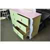 Image 3 : COLORFUL KIDS ROOM DRESSER AND MIRROR