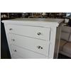 Image 3 : NEW ASHLEY SIGNATURE DESIGN WHITE 5 DRAWER CHEST OF DRAWERS, RETAIL $799