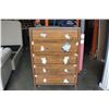 Image 2 : NEW ASHLEY SIGNATURE DESIGN WALNUT FIVE DRAWER CHEST OF DRAWERS, RETAIL $899