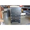 Image 2 : NEW ASHLEY SIGNATURE DESIGN DARK DISTRESSED 5 DRAWER HIGHBOY DRESSER RETAIL $699