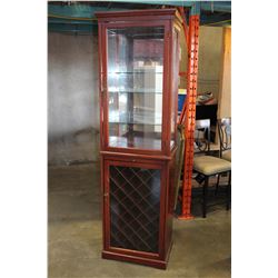 2 PIECE WINE DISPLAY CABINET