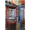 Image 3 : 2 PIECE WINE DISPLAY CABINET