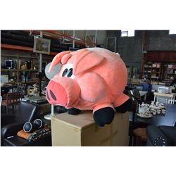 LARGE PIG STUFFED ANIMAL