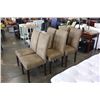 Image 1 : 6 MICROFIBER DINING CHAIRS