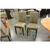 Image 2 : 6 MICROFIBER DINING CHAIRS