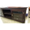 Image 2 : MODERN ENTERTAINMENT STAND W/ GLASS DOORS