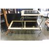 Image 1 : METAL BASE GLASSTOP COFFEE AND END TABLE