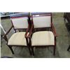 Image 2 : PAIR OF CHERRY CAPTAINS CHAIRS