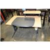 Image 2 : MAPLE DESK WITH 2 OFFICE CHAIRS