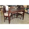 Image 1 : MODERN DINING TABLE WITH JACKNIFE LEAF AND THREE CHAIRS