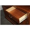 Image 3 : TWO PIECE OAK DISPLAY CABINET