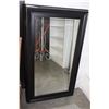 Image 1 : 5FT BEVELLED BLACK FRAMED WALL MIRROR