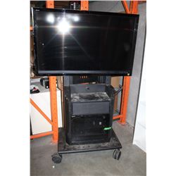 SONY KDL 52 W5150 52" LCD TV W/ ROLLING COMPONENT STAND
