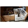 Image 1 : BOX OF NECKLACES AND EARRING MAKING SUPPLIES