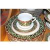 Image 2 : BOWRING 18KT GOLD ACCENT PORCELAIN CHINA SET