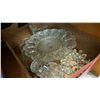 Image 2 : BOX OF CRYSTAL BOWLS AND SERVING PIECES