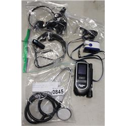 STETHOSCOPE AND ACCU-CHEK BLUETOOTH HEAD SETS