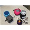 Image 1 : LOT OF 6 SMALL PORTABLE SPEAKERS