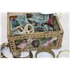 Image 2 : HAND MADE JEWELLRY BOX WITH CONTENTS