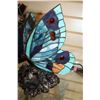 Image 3 : STAINED GLASS BUTTERFLY LAMP AND PLANTER