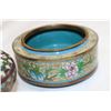Image 2 : 3 CLOISONNE CONTAINERS