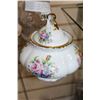 Image 2 : TWO PIECES OF HAND PAINTED ROYAL BAYREUTH AND RUBY VASE AND PINWHEEL DECANTER