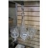 Image 1 : CRYSTAL DECANTER WITH GLASSES