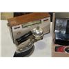 Image 2 : BOX OF VINTAGE TRANSITTTER RADIOS CLOCKS AND ANTIQUE IRON