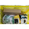 Image 2 : CRATE AND HAMPER OF BEDDING AND ELECTRONICS