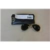 Image 1 : CASED RAY BAN AVIATOR POLARIZED LARGE METAL FRAME GOLD SUNGLASSES