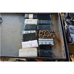 LARGE LOT OF LADIES WALLETS, APPROX. 17