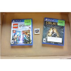 2 PS4 GAMES AND 3DS GAME
