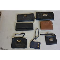 7 MICHAEL KORS WALLETS, CHANGE PURSE, ID HOLDER