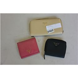 3 PRADA WALLETS