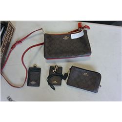 MATCHING COACH PURSE, WALLET AND 2 ID HOLDERS