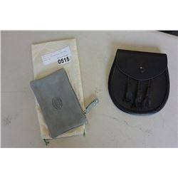 SCOTTISH LEATHER BAG, AND NEW ROOTS BAG