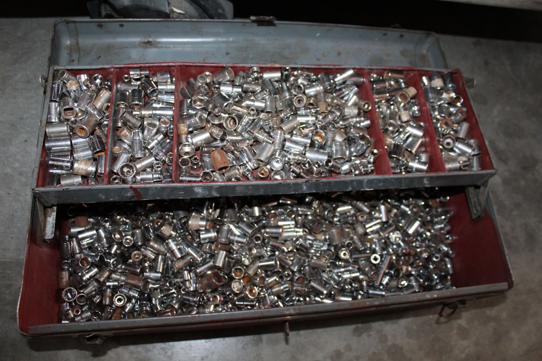 TOOLBOX FULL OF SOCKETS