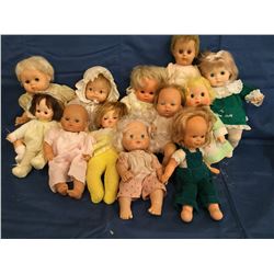 Lot  of 12 Soft Body Dolls