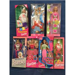Barbies MIB lot of 6 & 1 Cortney 1980's to 2000